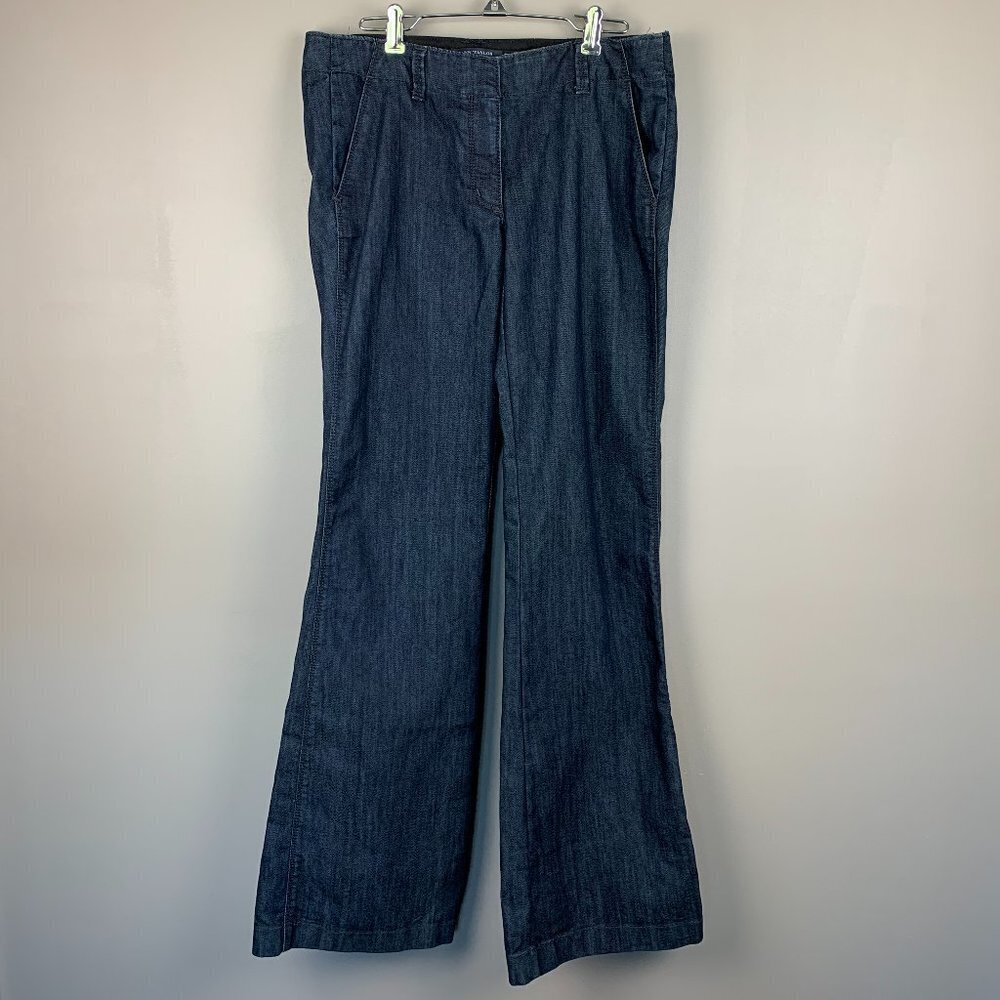 Ann Taylor Denim Blue Jeans Size 6 Modern Flare Casual Office Wear
